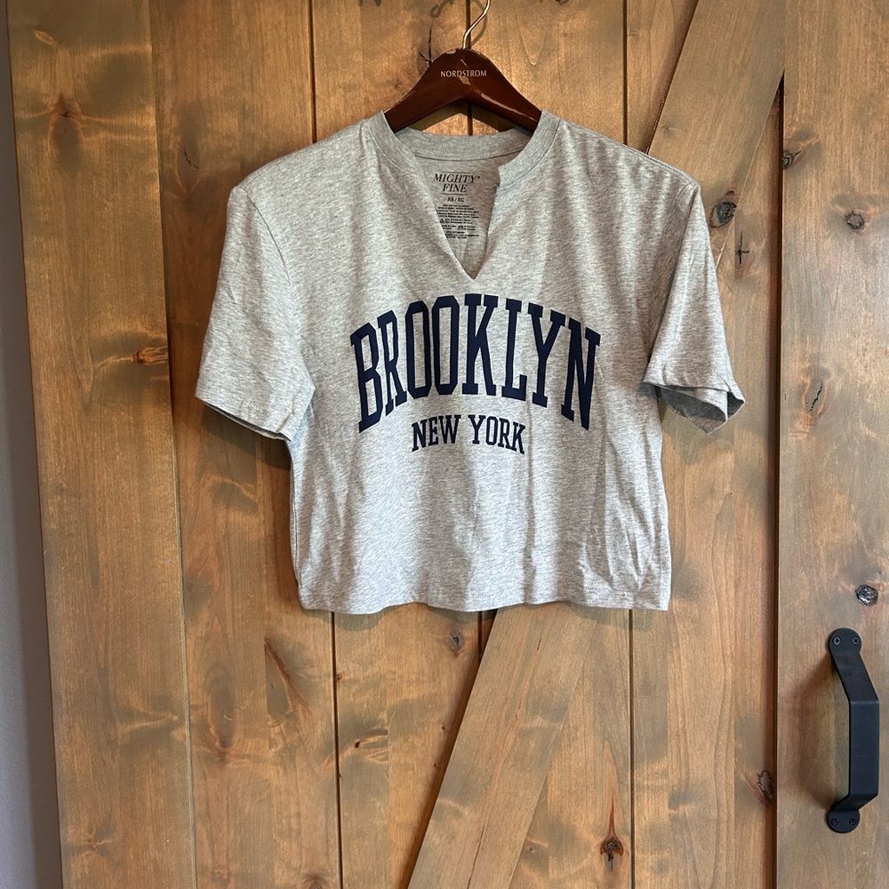 Mighty Fine Heather Gray Brooklyn Tee